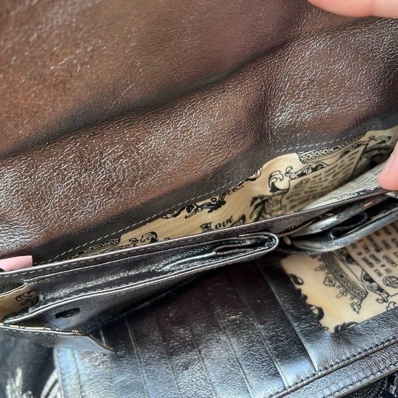 juicy couture grey leather locket heart wallet - Picture 6 of 7